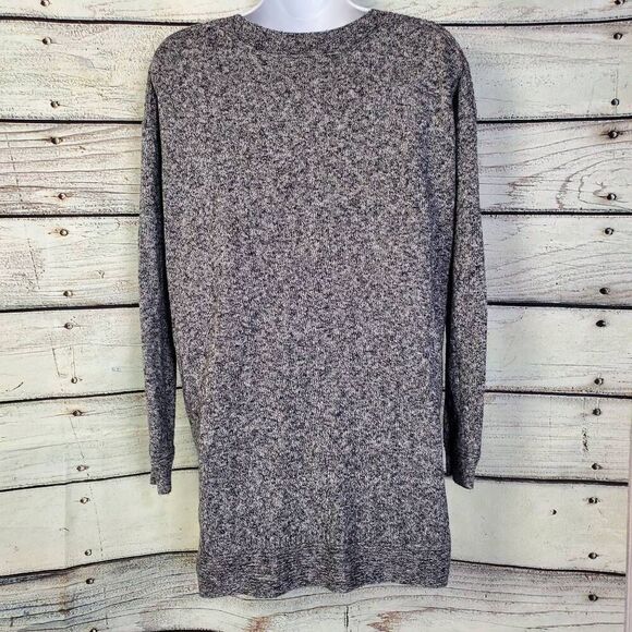 Old Navy Women’s Gray Marled Knit Long Sleeve Pullover Sweater Size Small - Picture 4 of 7